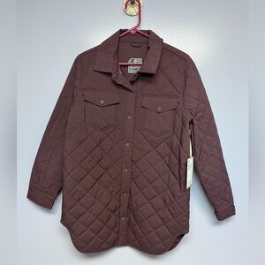 NWT Mondetta Outdoor Project Quilted fudge color Jacket women’s size S